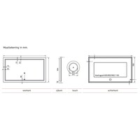 Badkamerspiegel Xenz Sirmione 140x70cm met Rondom Ledverlichting en Spiegelverwarming