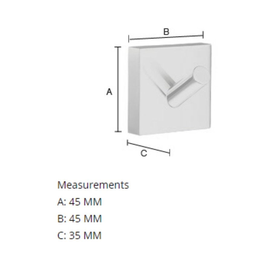 Handdoekhaak Smedbo House Mat Wit