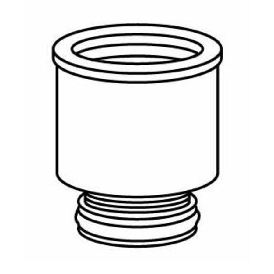 Urinoir uitlaatfitting 50x32 mm 5/4" chroom