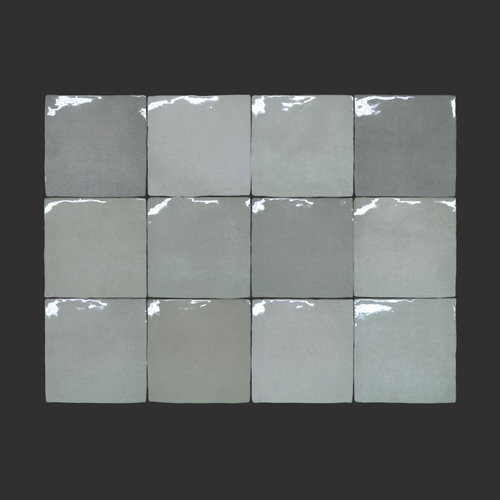 Wandtegel Rajoles Tesanal Gris Brillo 13x13 cm (prijs per m2) 