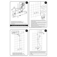 Regendouche Differnz Thermoline 25 cm Stortdouche met Handdouche Mat Zwart