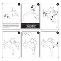Wastafelmengkraan Differnz Inbouw Mat Chroom