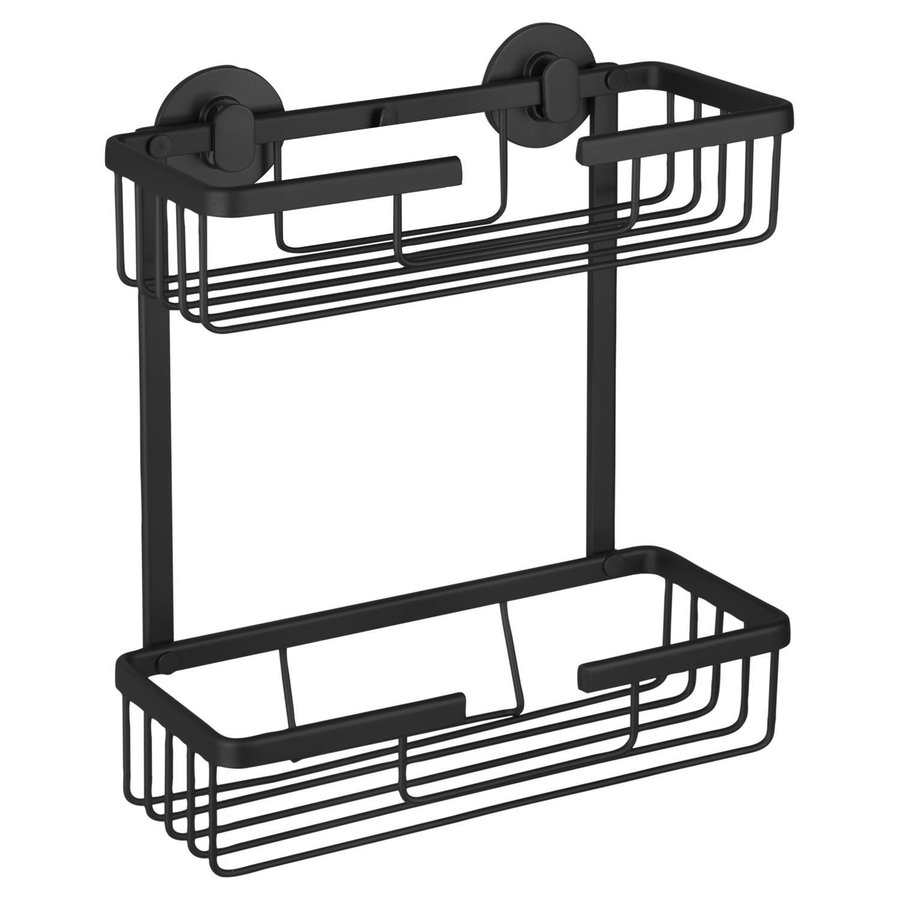 Doucherek Differnz Rechthoek 2 Laags 25x30x11.6cm Zwart