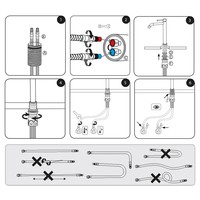 Wastafelmengkraan Differnz Hoog Gebogen Mat Wit