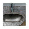 Imso Waskom Imso Lavabo Rotondo Nero Grezzo Marmer 45x15cm