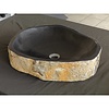 Imso Waskom Imso Lavabo Pilar Stone Lava steen 40x60x13cm