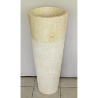 Wastafel Imso Lavabo Conico Beige Marmer 40x90cm