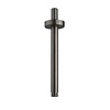 Wiesbaden Douche-Arm Wiesbaden Luxe Rond Plafondbevestiging 20 cm Gunmetal