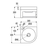 Fontein Casajoy Atlas 30x30cm Natuursteen Met RVS Frame Antraciet