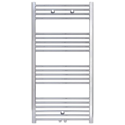 Designradiator Nile Gobi 120x50cm 376W Chroom (Midden/zij-aansluiting) 