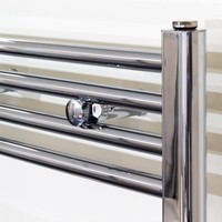 Designradiator Nile Gobi 120x50cm 376W Chroom (Midden/zij-aansluiting)