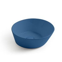 Waskom By Goof Mees Design Opbouw Wastafel Rond 42 cm Mat Blauw