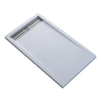 Douchebak Boss & Wessing Veroni Elite 120x90 cm Composietsteen Wit