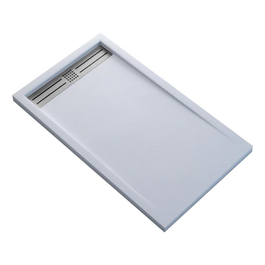 Douchebak Boss & Wessing Veroni Elite 120x90 cm Composietsteen Wit