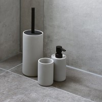 Toiletborstelhouder Differnz Jukon Rond 36x10x10cm Grijs