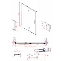 Nisdeur Boss & Wessing P&L Design Klapdeur 2-delig 80x200cm 8mm NANO coating RVS Look