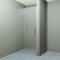 Nisdeur Boss & Wessing P&L Design Klapdeur 2-delig 90x200cm 8mm NANO coating RVS Look