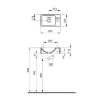 Austin Fonteinset Compleet 37X23X10 Cm Links Wit