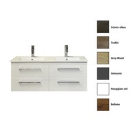 Onderkast Sanicare Q14 4 Laden Chromen Greep Soft-Close 121x46 cm Belluno-Eiken