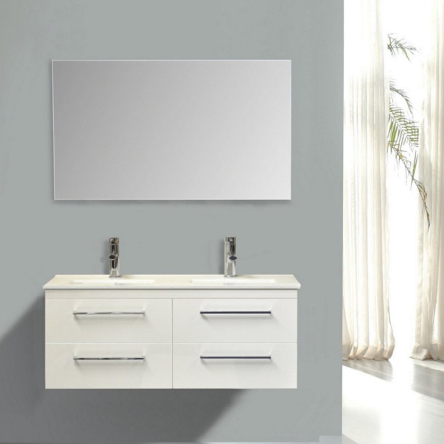 Onderkast Sanicare Q14 4 Laden Chromen Greep Soft-Close 121x46 cm Belluno-Eiken