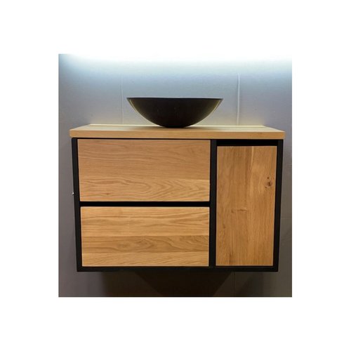 Badkamermeubel Casajoy Wood 80x48x55 cm Eiken 