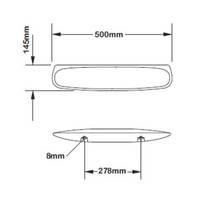 Plieger Planchet Keramisch 50CM Wit (DURAVIT)