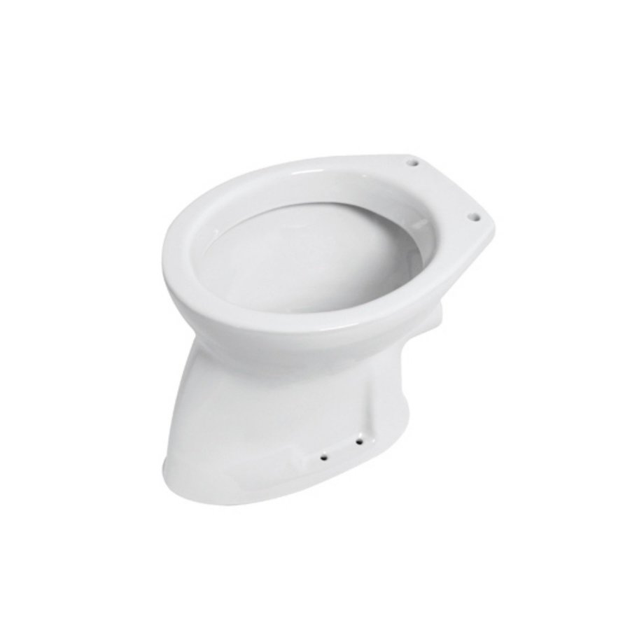 Toiletpot Plieger Brussel Vlakspoel Zonder Bril Wit