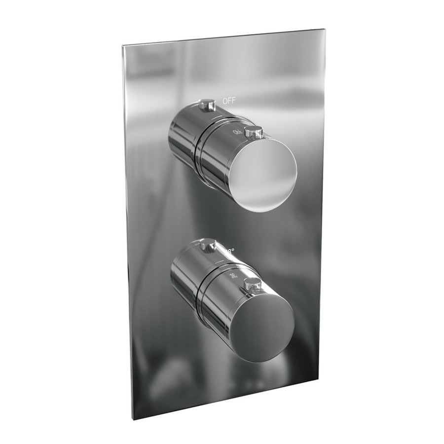 Inbouw Regendouche Set Brauer Chrome Edition Gebogen Wanduitloop Ronde Hoofddouche 20 cm Met Handdouche 3 Standen