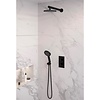 Brauer Inbouw Regendouche Set Brauer Black Edition Wanduitloop Ronde Hoofddouche 20 cm Met Handdouche 3 Standen Mat Zwart