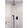 Brauer Inbouw Regendouche Set Brauer Black Edition Plafond Uitloop Ronde Hoofddouche 20 cm Met Handdouche 3 Standen Mat Zwart