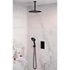 Brauer Inbouw Regendouche Set Brauer Black Edition Plafond Uitloop Ronde Hoofddouche 30 cm Met Handdouche 3 Standen Mat Zwart