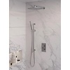 Inbouw Regendouche Set Brauer Brushed Edition Wanduitloop Ronde Hoofddouche 30 cm Met Glijstang RVS Look