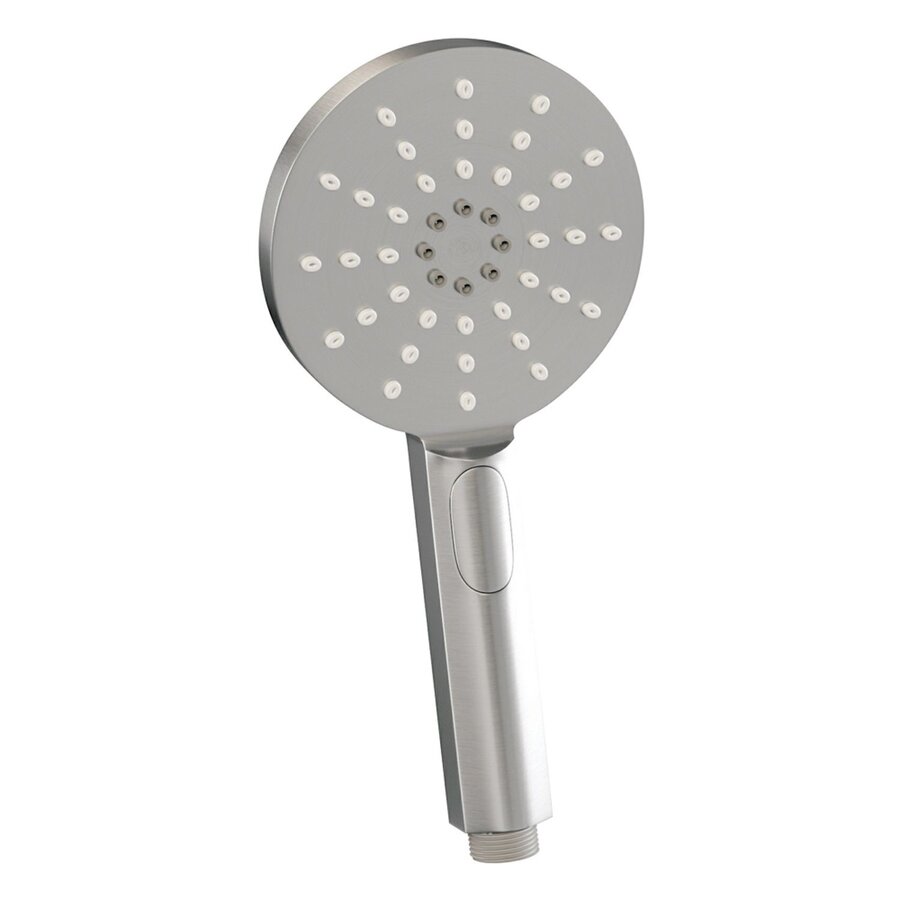 Inbouw Regendouche Set Brauer Brushed Edition Wanduitloop Ronde Hoofddouche 20 cm Met Handdouche 3 Standen en Glijstang RVS Look