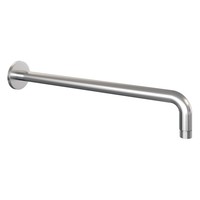 Inbouw Regendouche Set Brauer Brushed Edition Gebogen Wanduitloop Ronde Hoofddouche 30 cm Met Twee Stopkranen Glijstang en Handdouche 3 Standen RVS Look