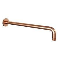 Inbouw Regendouche Set Brauer Copper Edition Gebogen Wanduitloop Ronde Hoofddouche 20 cm Met Glijstang Koper