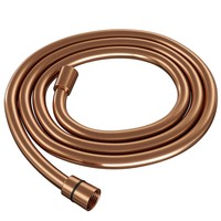 Inbouw Regendouche Set Brauer Copper Edition Gebogen Wanduitloop Ronde Hoofddouche 20 cm Met Twee Stopkranen en Glijstang Koper