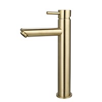 Wastafelmengkraan Sanilux Opbouw Hoog 12.5x29.6 cm Goud Geborsteld