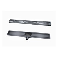 Douchegoot Wiesbaden Met Flens 100x7cm 6.7cm Diep Gunmetal