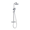 Regendouche Sanilux Chicago Opbouw 25 cm Met Handdouche Chroom