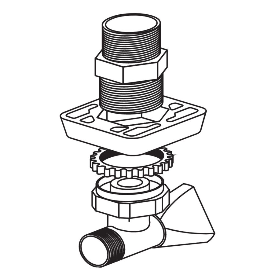 Hoekstopkraan Plieger Set R1/2