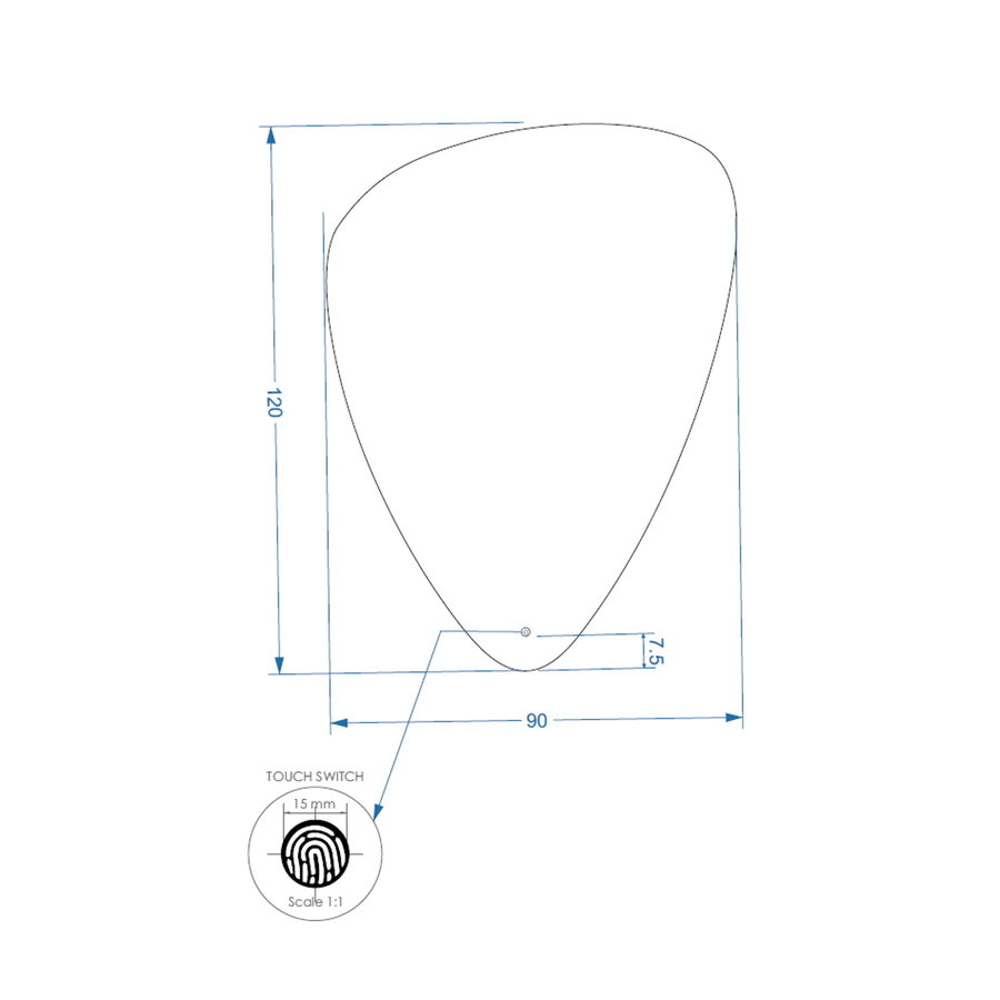 Badkamerspiegel LED BWS Spark Brio