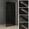 Inloopdouche Slim Glasplaat Rookglas 8mm Nano (Alle Maten)