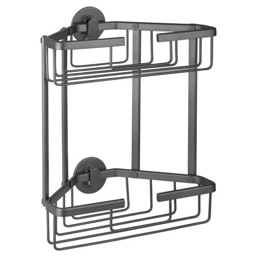 Draagmand Differnz Driekhoekig Dubbel 25x13.1 cm Gun Metal 