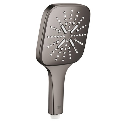 Handdouche Grohe Rainshower SmartActive 130 Cube 13cm Hard Graphite 