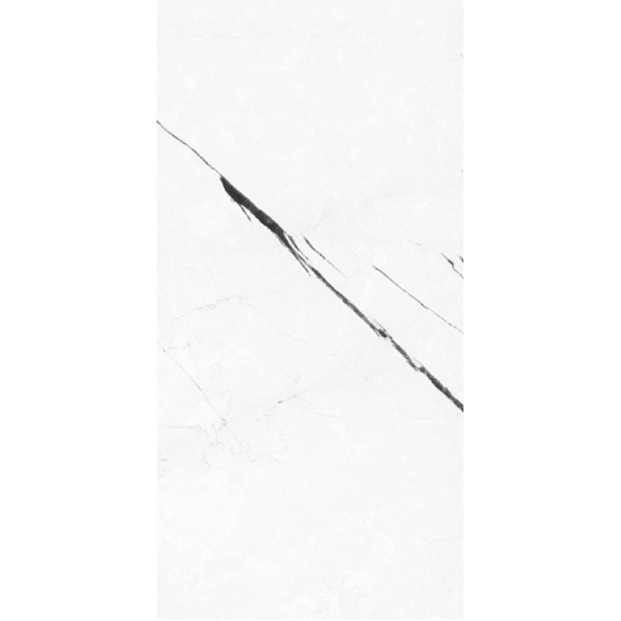Vloertegel Mykonos Excelsior White 60x120cm Glans Marmerlook Wit (prijs per m2)