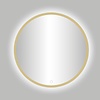 Badkamerspiegel Best Design Venetië Nancy LED Verlichting 140x140 cm Rond Mat Goud