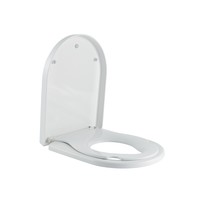 Toiletbril Aqua Splash Dubbele Zitting Familie Met Softcloset En Quick Release Wit