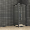 Zijwand Aqua Splash Voor Schuifbare Douchedeur 90x200 cm 8 mm NANO Mat Zwart