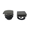 Aqua Splash Badafvoerplug Afbouwdeel Set Boss Wessing tbv Badoverloopcombinatie Met Vulfunctie Vierkant Gunmetal