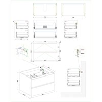 Wastafelmeubel Aqua Splash Maia Onderkast Zonder Topblad 80 cm Mat Zwart